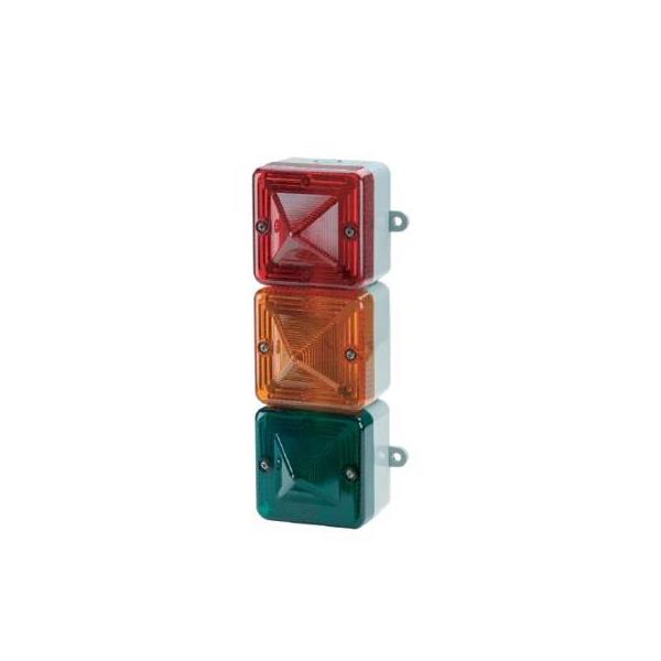 L101T024DCGLRLALG124 E2S L101T024DCGLRLALG LED Tower Beacon L101T3 24vDC [grey bb] HO-LED IP66 w/ Red-Amber-Green H-LED